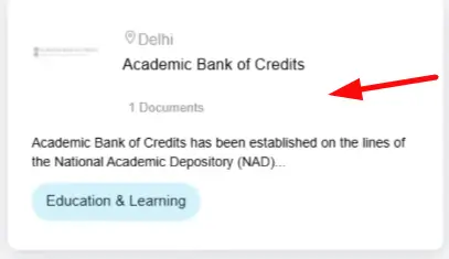 Choosing Acadamic Section