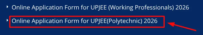 UP Polytechnic JEECUP 2026 : रजिस्ट्रेशन की आखिरी तारीख करीब! सरकारी कॉलेज में सीट पाने का आखिरी मौका, यहाँ से भरें फॉर्म 2 Choosing Online Application Option
