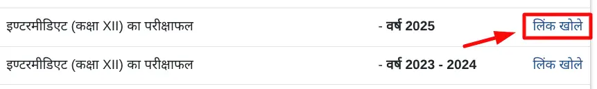Choosing Result Link Option